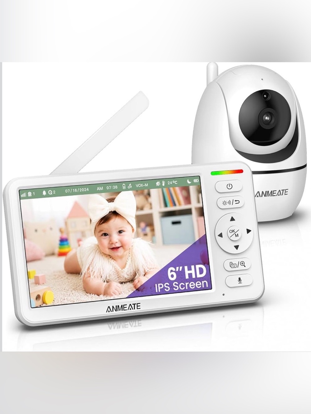 6” Video Baby Monitor with Camera – No WiFi | Brand New